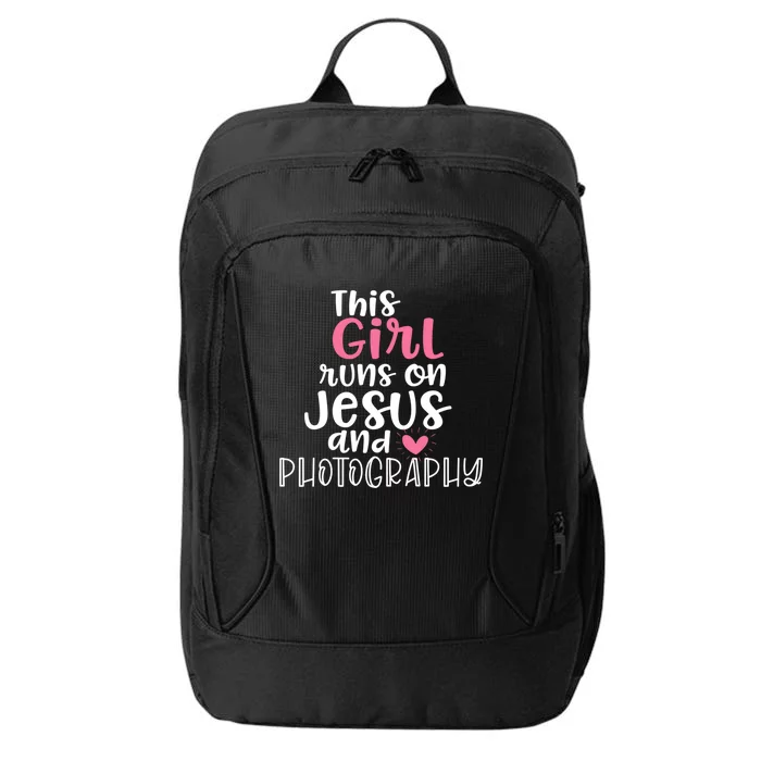 Photographer Funny Gift For Teen Girls Jesus And Photography Gift City Backpack