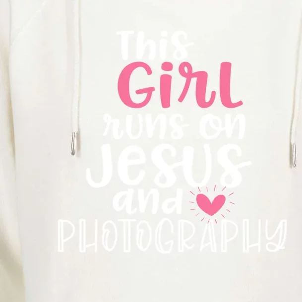 Photographer Funny Gift For Teen Girls Jesus And Photography Gift Womens Funnel Neck Pullover Hood