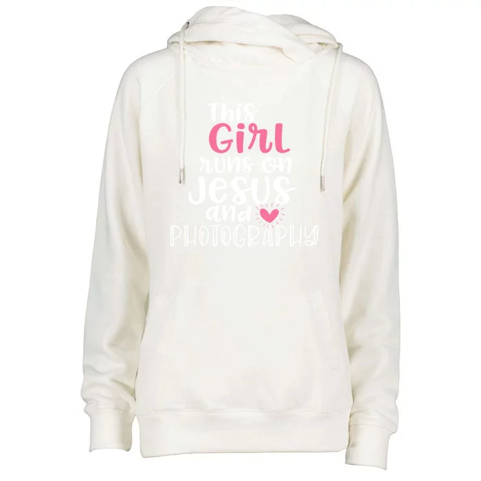 Photographer Funny Gift For Teen Girls Jesus And Photography Gift Womens Funnel Neck Pullover Hood