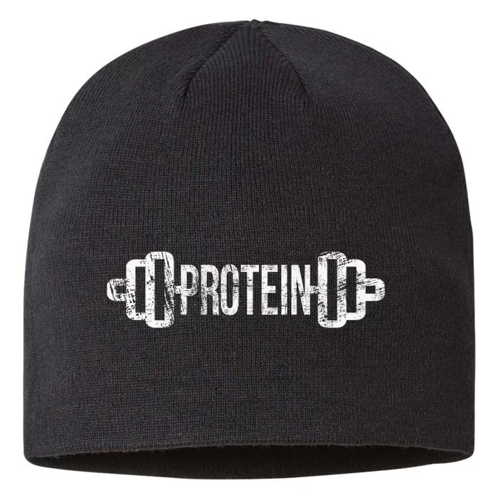 Protein Funny Gym For Gym Goers 8 1/2in Sustainable Knit Beanie