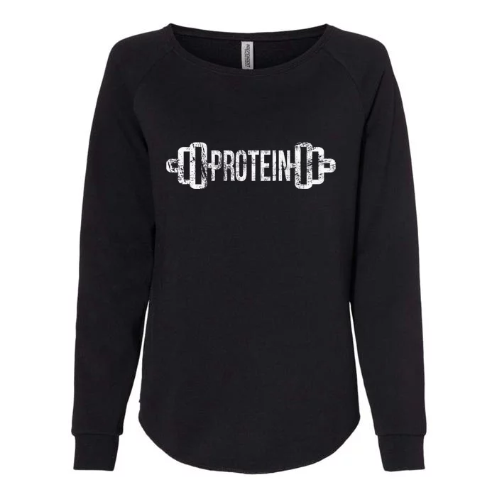 Protein Funny Gym For Gym Goers Womens California Wash Sweatshirt