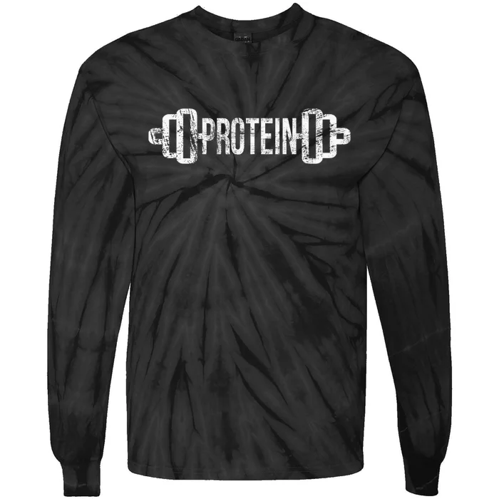 Protein Funny Gym For Gym Goers Tie-Dye Long Sleeve Shirt