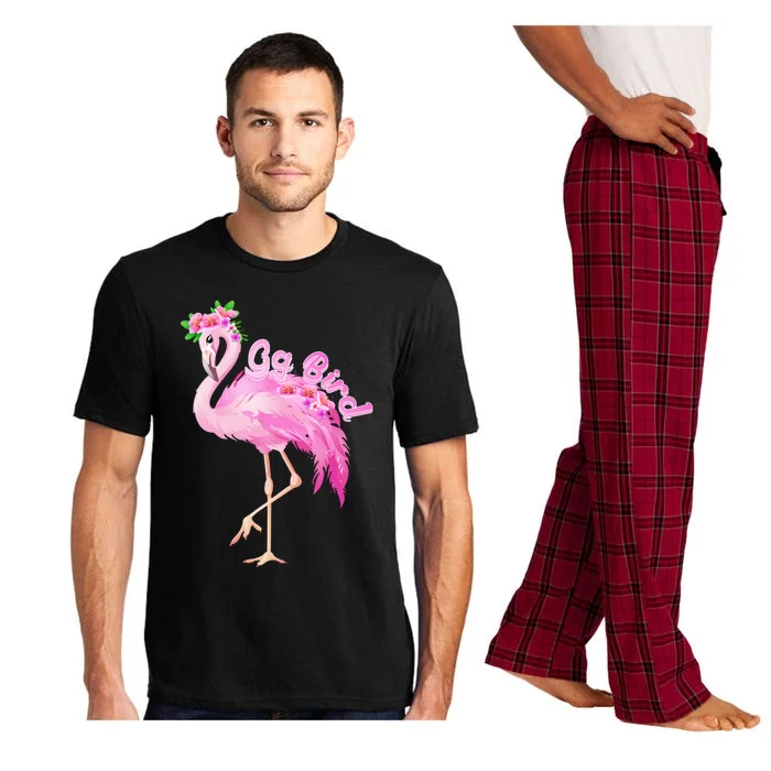 Pink Flamingo Gg Bird Christmas Gift Matching Family Gift Pajama Set