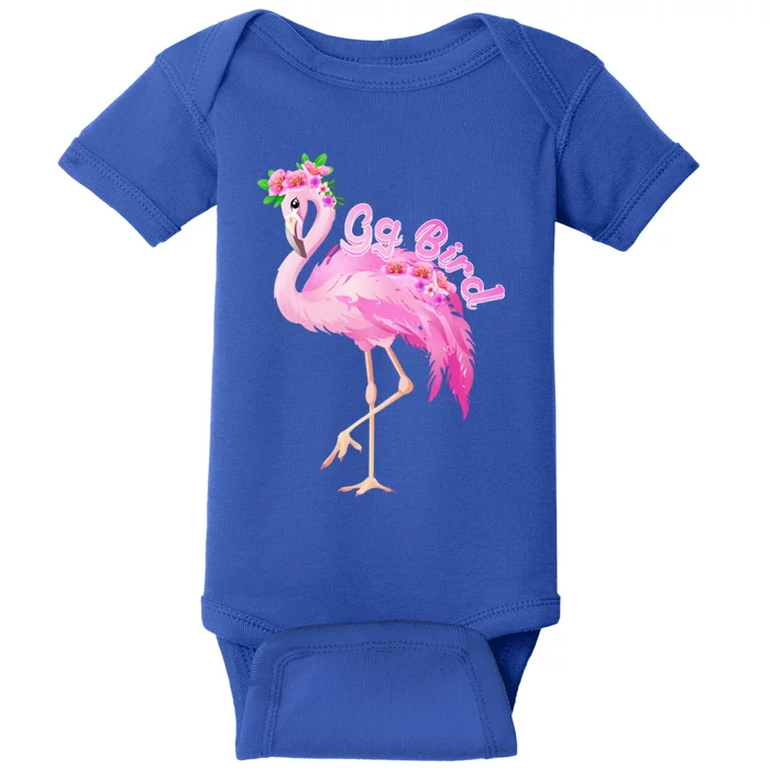 Pink Flamingo Gg Bird Christmas Gift Matching Family Gift Baby Bodysuit