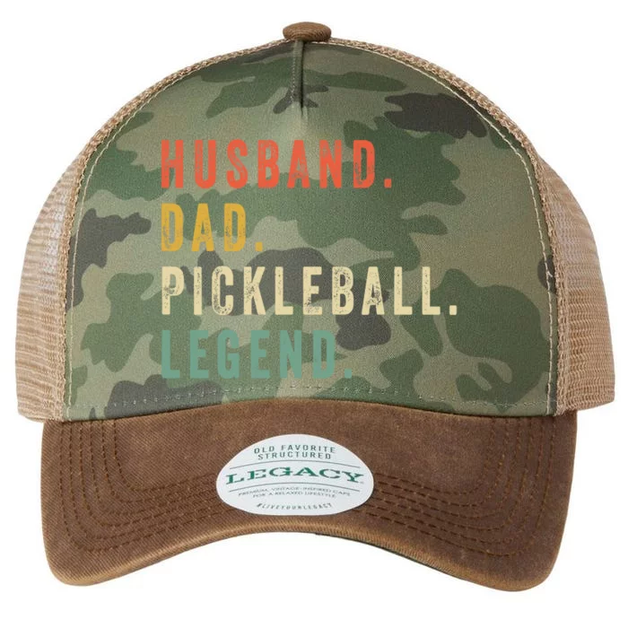 Pickleball Funny Husband Dad Legend Vintage Father's Day Legacy Tie Dye Trucker Hat