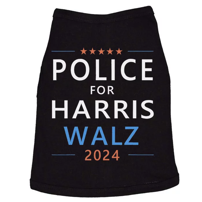 Police For Harris Walz 2024 President Election Democrat Doggie Tank