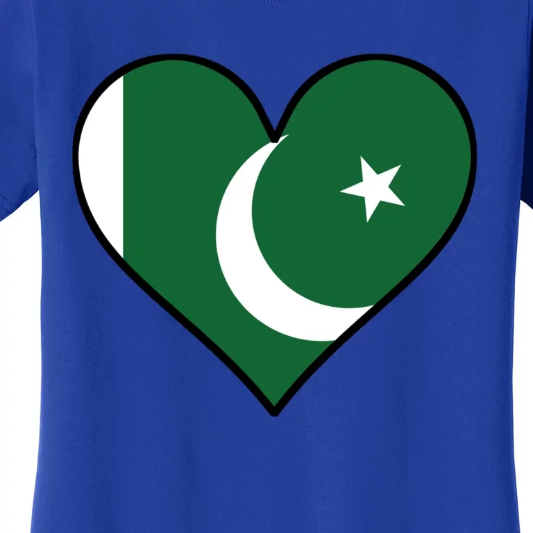 Pakistani Flag Heart Cute Pakistan Gift Women's T-Shirt