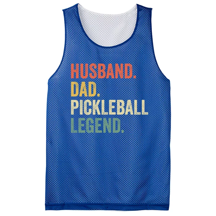 Pickleball Funny Husband Dad Legend Vintage Father's Day Gift Mesh Reversible Basketball Jersey Tank