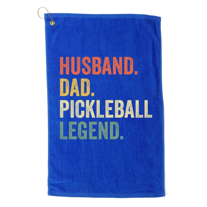 Pickleball Funny Husband Dad Legend Vintage Father's Day Gift Platinum Collection Golf Towel