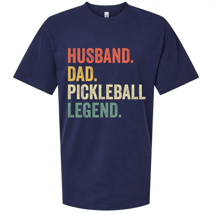 Pickleball Funny Husband Dad Legend Vintage Father's Day Gift Sueded Cloud Jersey T-Shirt