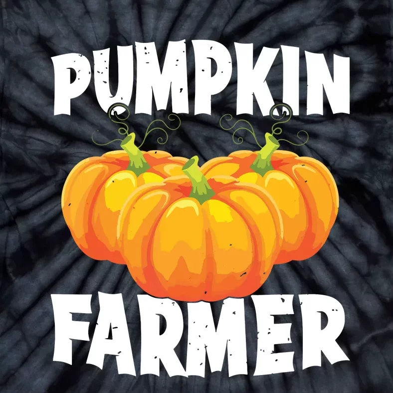 Pumpkin Farmer Halloween Pumpkin Grower Spooky Season Farm Tie-Dye T-Shirt