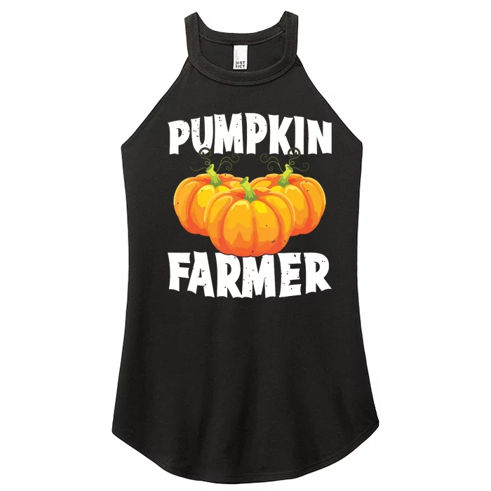 Pumpkin Farmer Halloween Pumpkin Grower Spooky Season Farm Women’s Perfect Tri Rocker Tank