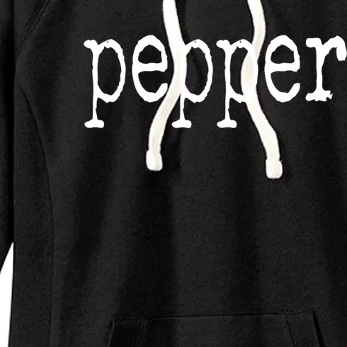 Pepper Funny Halloween Salt & Pepper Couple's Costume Women's Fleece Hoodie