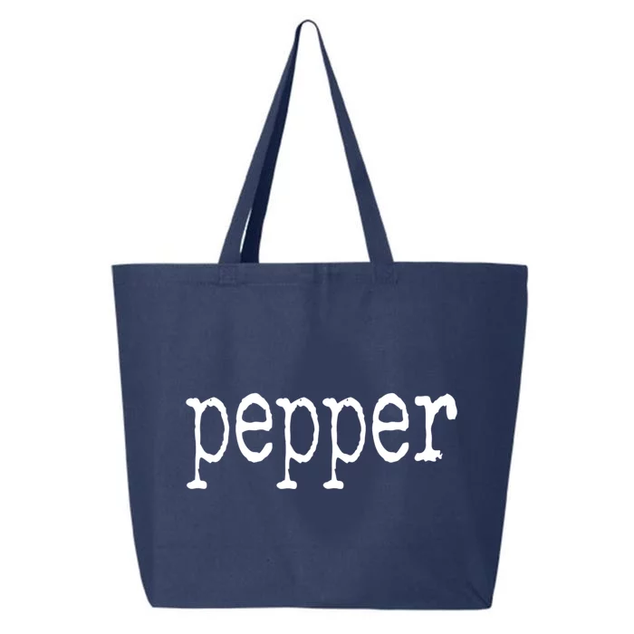 Pepper Funny Halloween Salt & Pepper Couple's Costume 25L Jumbo Tote