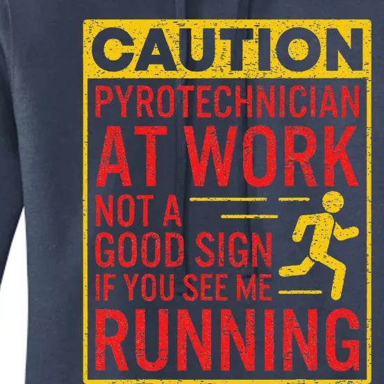 Pyrotechnician Funny Humorous Pyro Technician Women's Pullover Hoodie