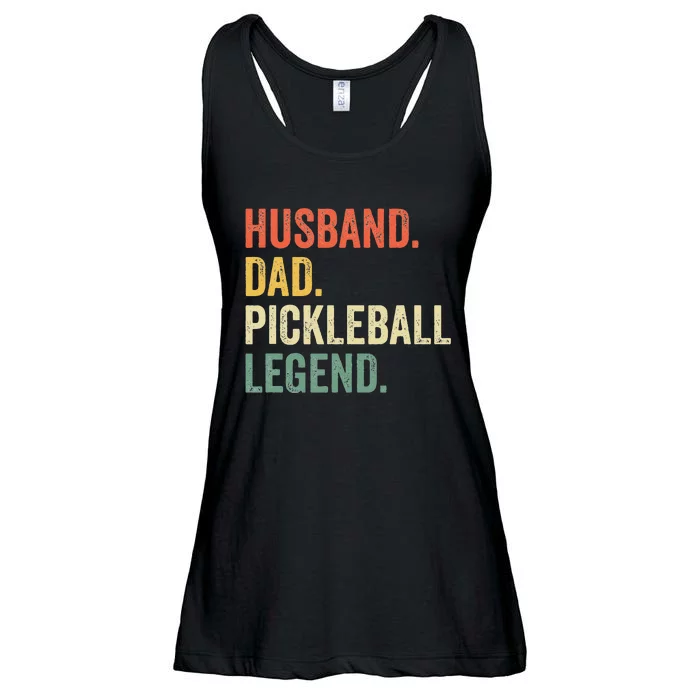 Pickleball Funny Husband Dad Legend Vintage Fathers Day Ladies Essential Flowy Tank