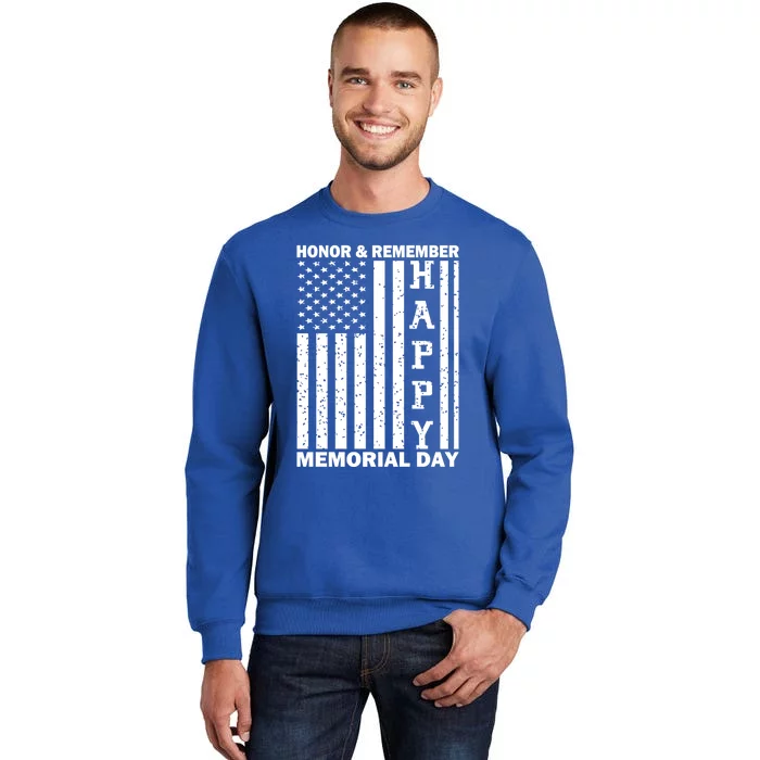 Patriotic Family Honor And Remember Memorial Day Usa Flag Gift Tall Sweatshirt