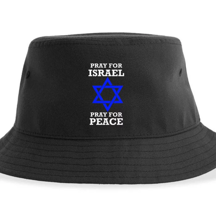 Pray For Israel Peace vintage isreal pride Sustainable Bucket Hat