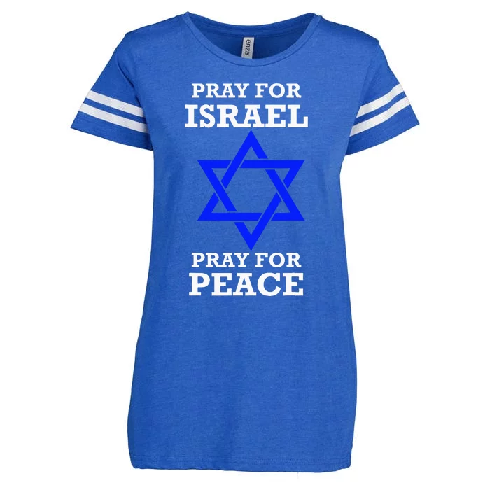 Pray For Israel Peace vintage isreal pride Enza Ladies Jersey Football T-Shirt