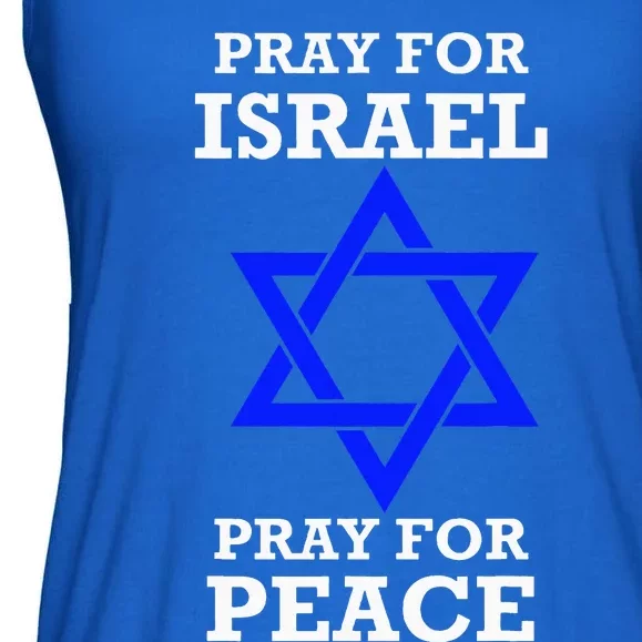 Pray For Israel Peace Ladies Essential Flowy Tank