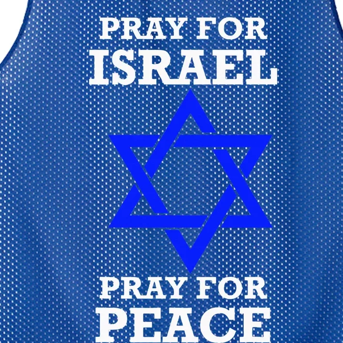 Pray For Israel Peace Mesh Reversible Basketball Jersey Tank