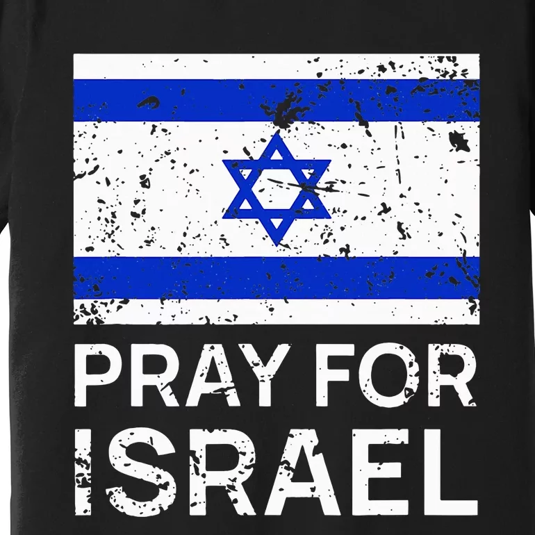 Pray for Israel 2021 Praying for Israeli Flag Premium T-Shirt