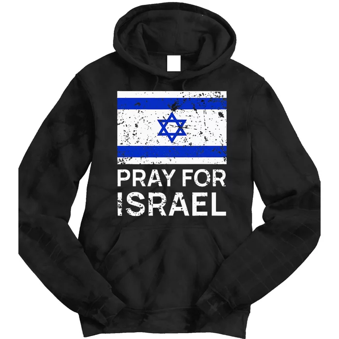 Pray for Israel 2021 Praying for Israeli Flag Tie Dye Hoodie