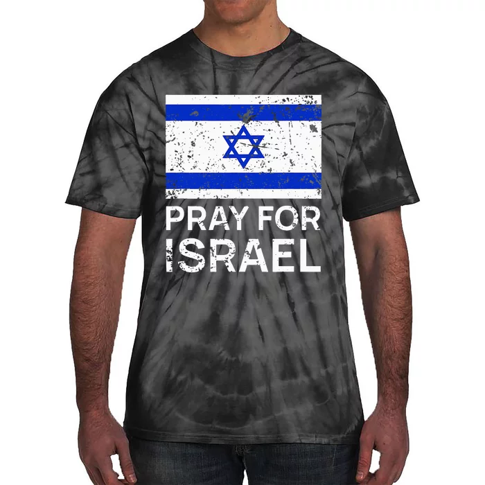 Pray for Israel 2021 Praying for Israeli Flag Tie-Dye T-Shirt