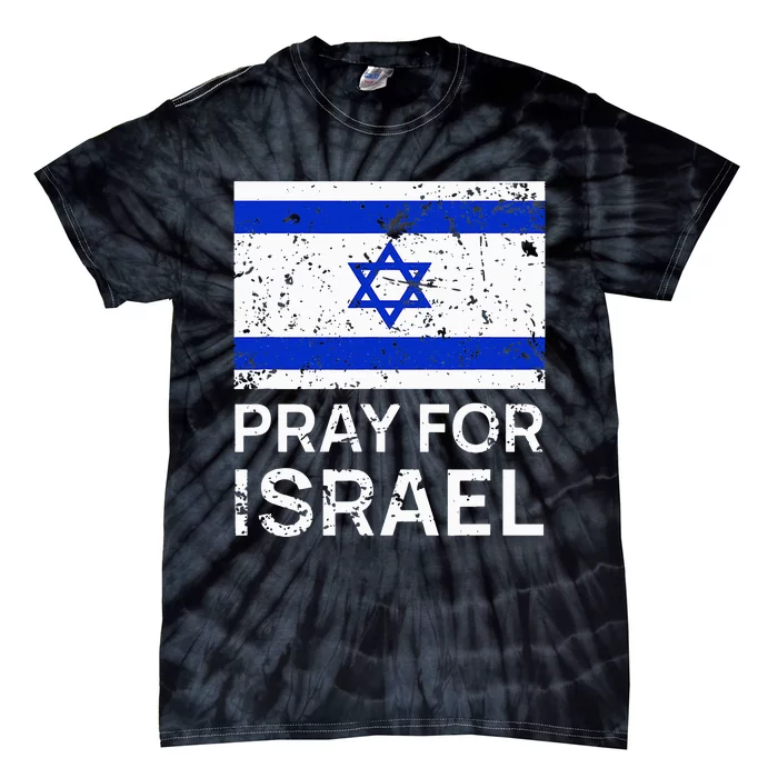 Pray for Israel 2021 Praying for Israeli Flag Tie-Dye T-Shirt