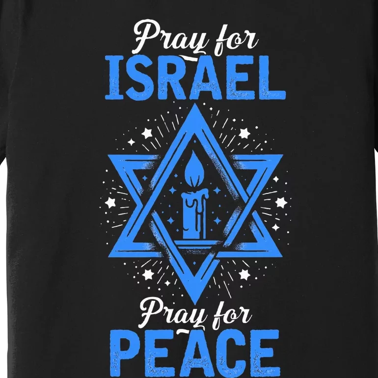 Pray For Israel Jerusalem World Peace Premium T-Shirt