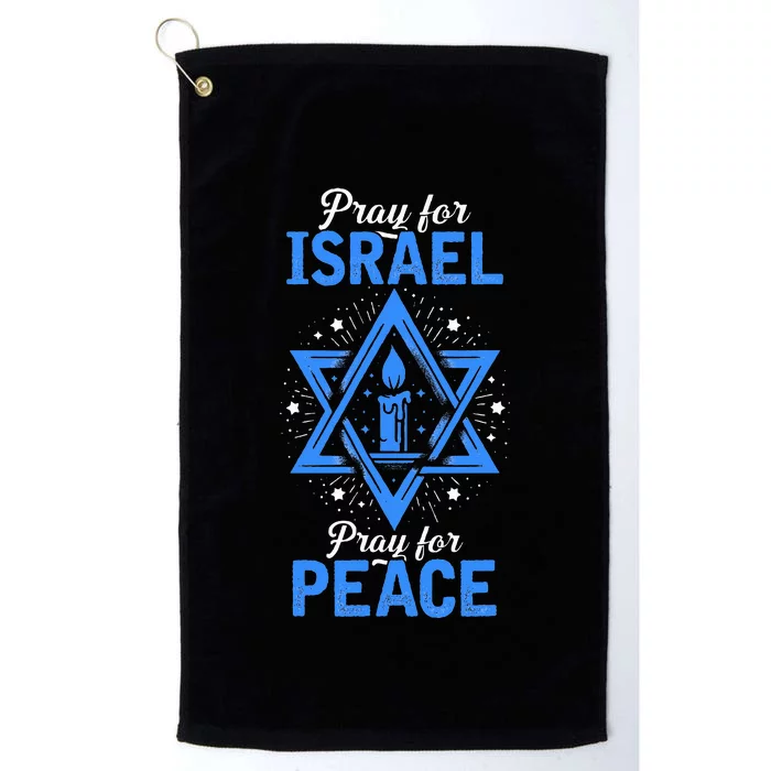 Pray For Israel Jerusalem World Peace Platinum Collection Golf Towel