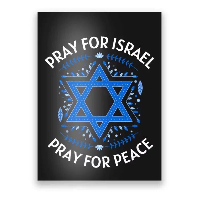 Pray For Israel Peace Israel Strong Poster