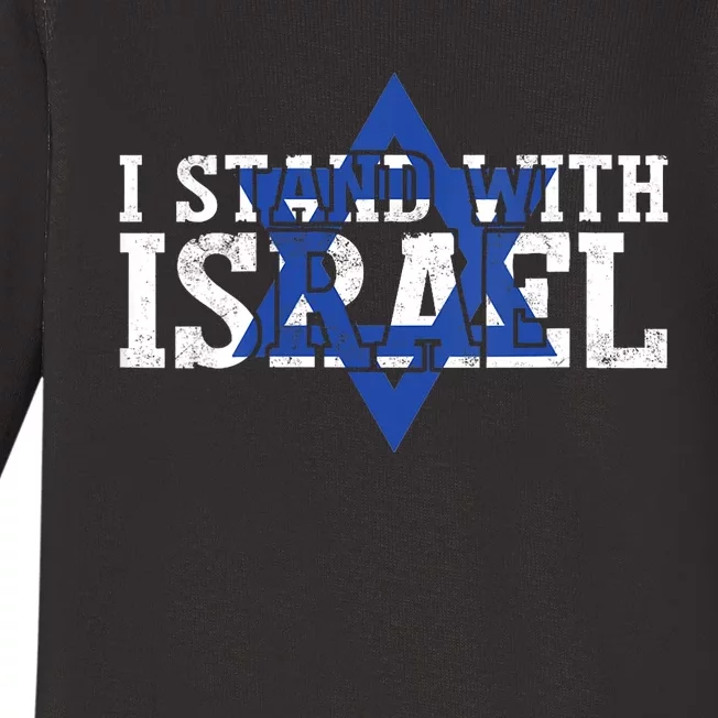 Pray For Israel I Stand With Israel Pray For Israeli People Baby Long Sleeve Bodysuit