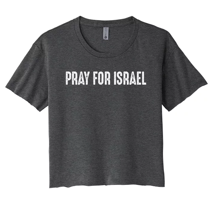 Pray For Israel Women's Crop Top Tee