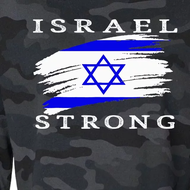 Pray For Israel Israel Strong Cropped Pullover Crew