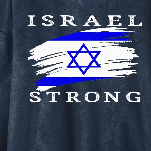 Pray For Israel Israel Strong Hooded Wearable Blanket