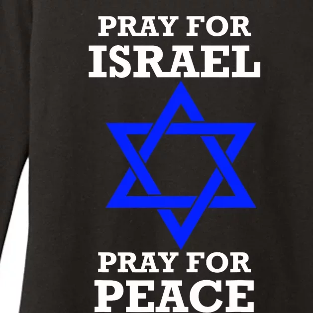 Pray For Israel Peace Womens CVC Long Sleeve Shirt