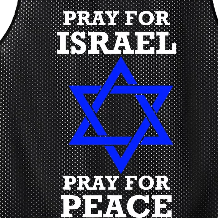 Pray For Israel Peace Mesh Reversible Basketball Jersey Tank