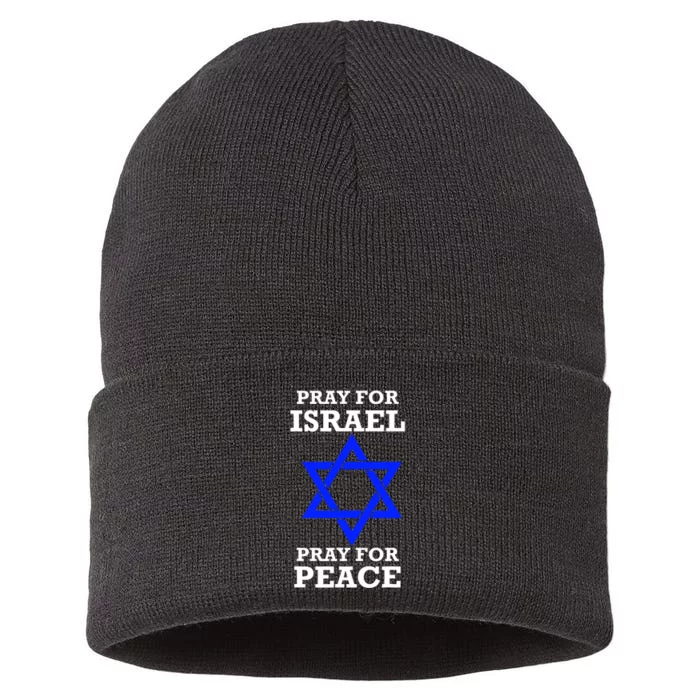 Pray For Israel Peace Sustainable Knit Beanie