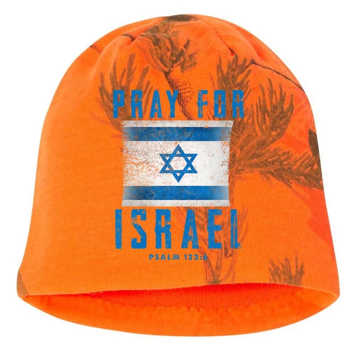 Pray for Israel Psalm 122 6 Israel Flag Kati - Camo Knit Beanie