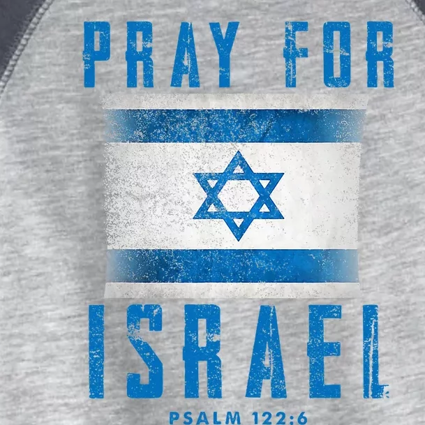 Pray for Israel Psalm 122 6 Israel Flag Toddler Fine Jersey T-Shirt