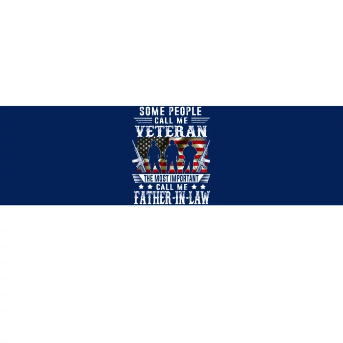 Proud Father In Law Veteran American Flag Tees Veterans Bumper Sticker