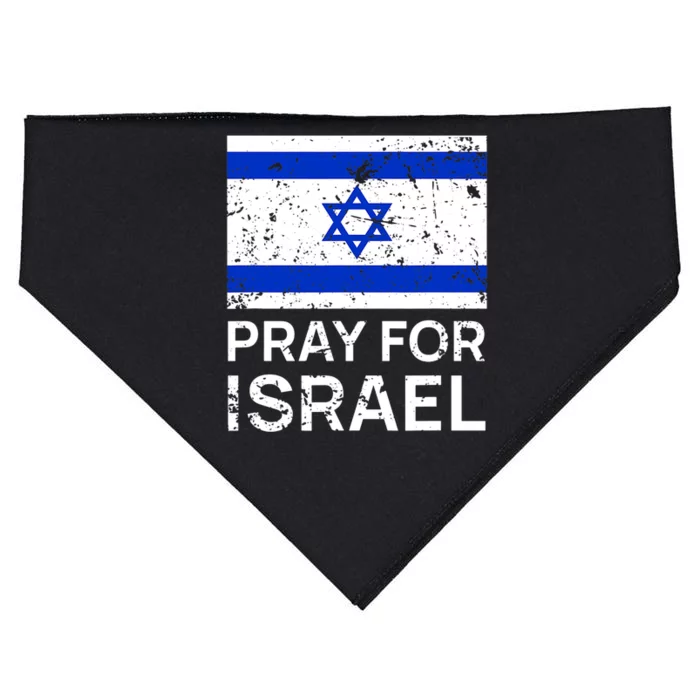 Pray For Israel Praying For Israeli Flag USA-Made Doggie Bandana