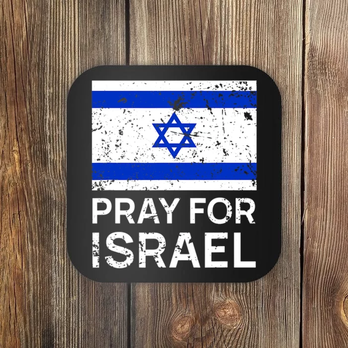 Pray For Israel Praying For Israeli Flag Coaster