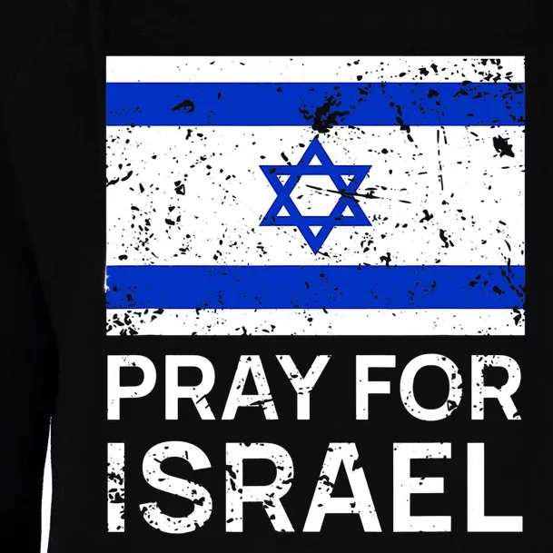 Pray For Israel Praying For Israeli Flag Womens Funnel Neck Pullover Hood