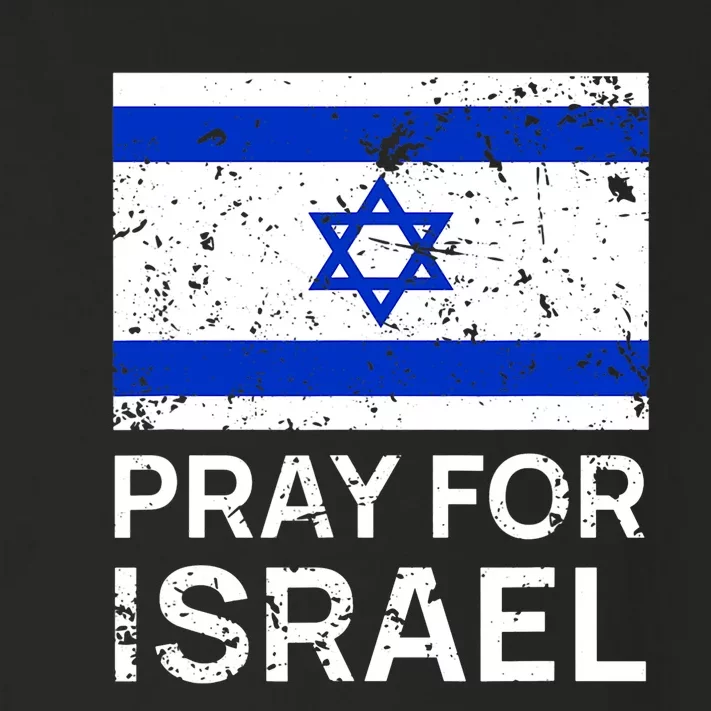 Pray For Israel Praying For Israeli Flag Toddler Long Sleeve Shirt