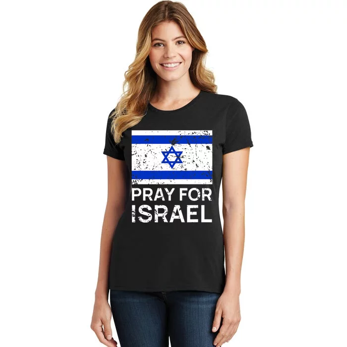 Pray For Israel Praying For Israeli Flag Women's T-Shirt