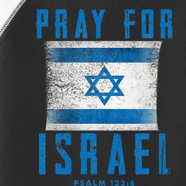 Pray for Israel Psalm 122 6 Israel Flag Toddler Fine Jersey T-Shirt