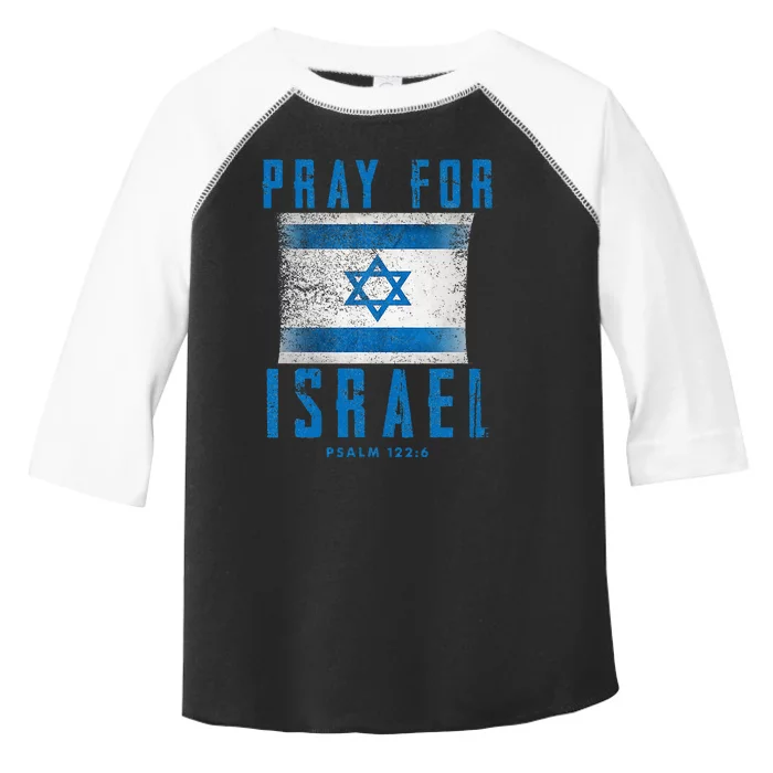 Pray for Israel Psalm 122 6 Israel Flag Toddler Fine Jersey T-Shirt