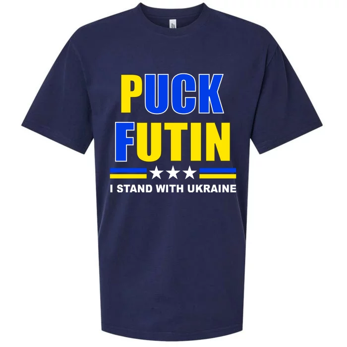 Puck Futin I Stand With Ukraine Sueded Cloud Jersey T-Shirt